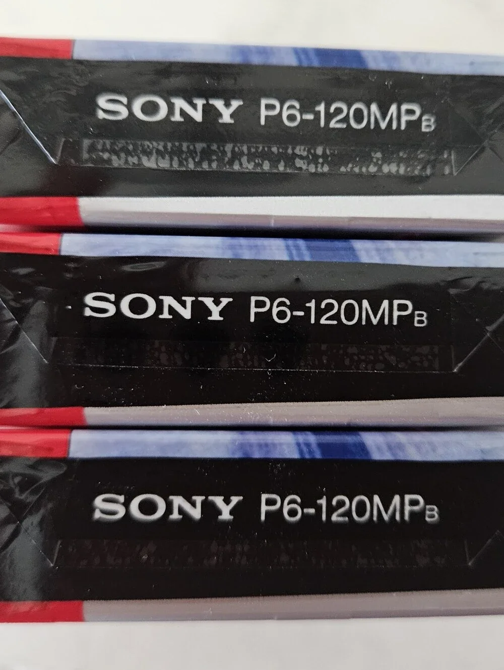 Sony 8mm MP 120 Video Cassette NTSC Tape Hi-packing P6-120MP Lot Of 3 NIP
